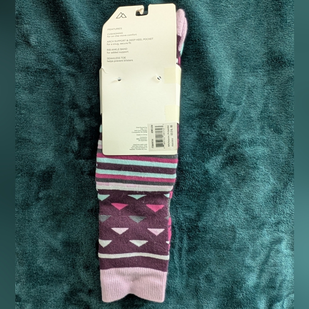 NWT Alpine Design Unisex 2-Pack Snow Sport Over The Calf Socks - Picture 3 of 6